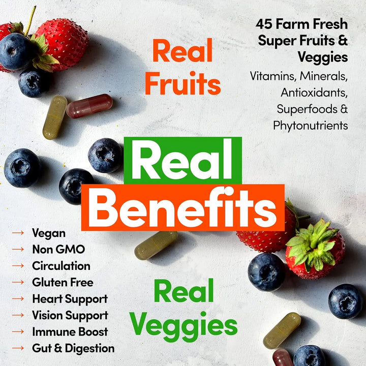 Cápsulas De Frutas Y Verduras Con Superalimentos Antioxidant - Imagen 3