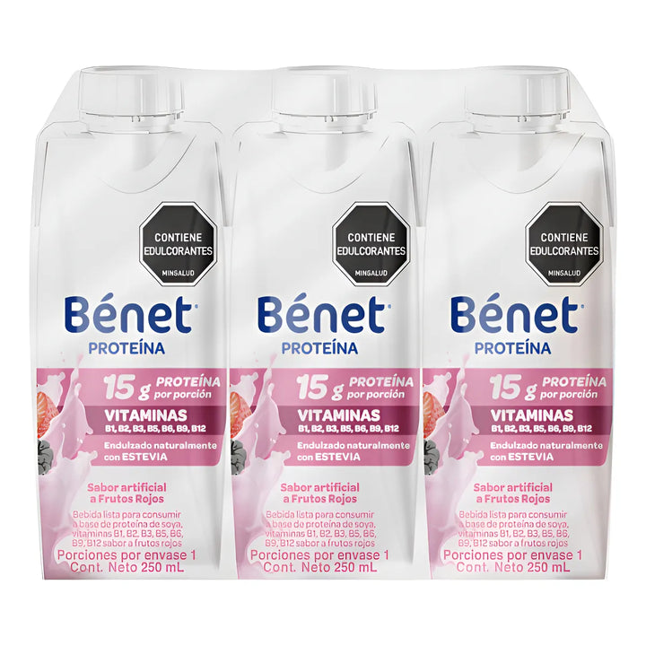 Bebida Lista Bénet Frutos Rojos X 3 Unidades Frutos Rojos - Imagen 1