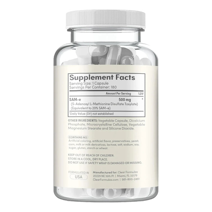 Cápsulas De Sam-e 500 Mg 180 Unidades Potencia Emocional Sal - Imagen 3