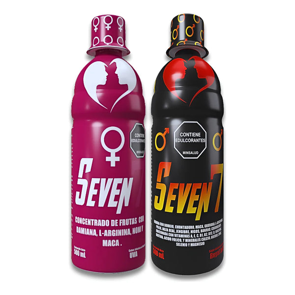 Potenciador Masculino Y Femenino Seven7 Energía Y Desempeño Uva - Imagen 1