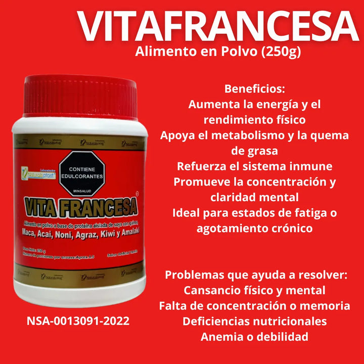 Kit Vitafrancesa Maca Jaleareal Frutos Rojos - Imagen 3