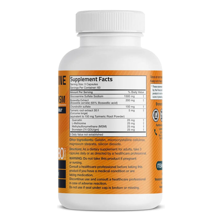 Fórmula Avanzada De Glucosamina Y Condroitina Con Cúrcuma Y - Imagen 2