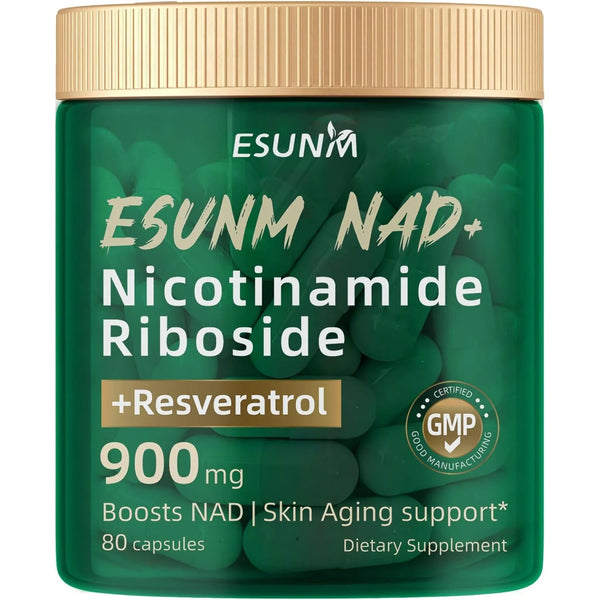 Ribosida De Nicotinamida 900 Mg Resveratrol 80 Cápsulas Anti - Imagen 1