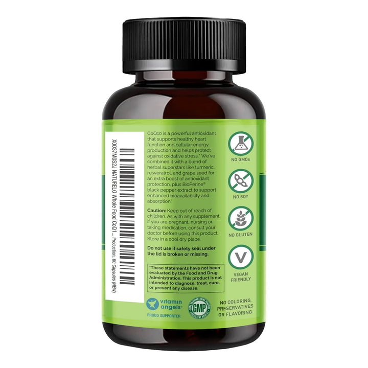 Coq10 Natural Energía Antioxidante 60 Cápsulas Salud Cardíac - Imagen 2