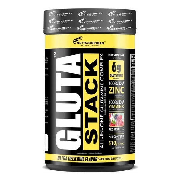 Gluta Stack, Glutamina + Zinc + Vitamina C - Imagen 1