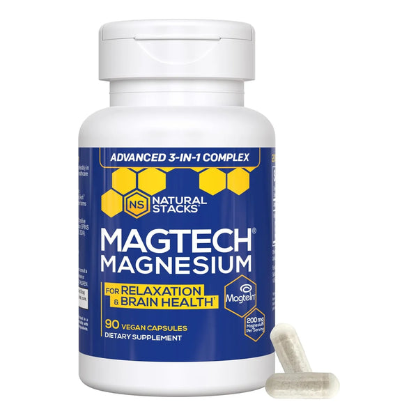 Cápsulas De Magnesio Para Salud Cerebral Antioxidantes Y Mej - Imagen 1