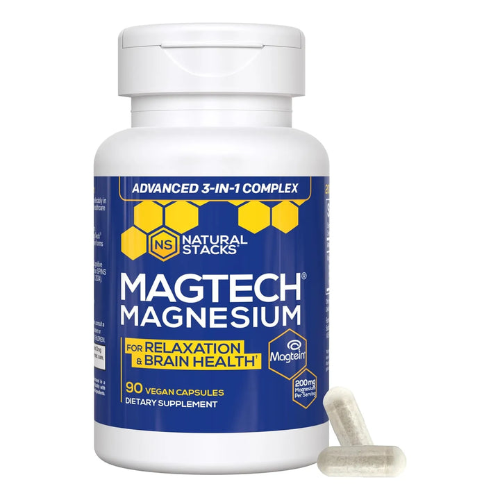 Cápsulas De Magnesio Para Salud Cerebral Antioxidantes Y Mej - Imagen 1