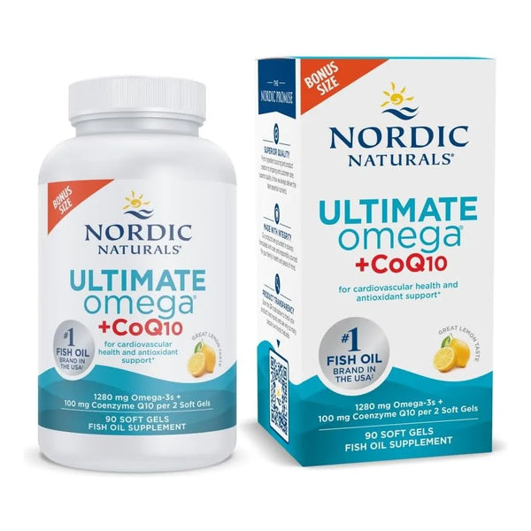 Omega-3 Coq10 Limón 90 Geles Blandos 1280 Mg Omega-3 100 Mg - Imagen 1