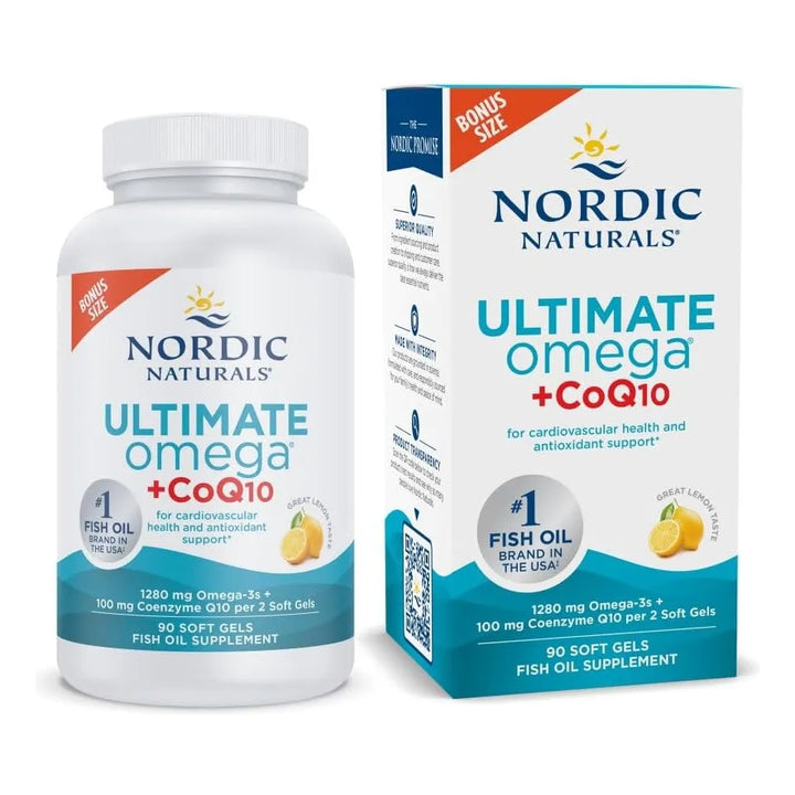 Omega-3 Coq10 Limón 90 Geles Blandos 1280 Mg Omega-3 100 Mg - Imagen 1