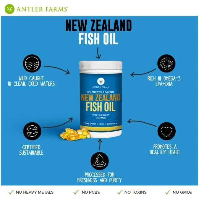 Aceite De Pescado Puro De Nueva Zelanda 120 Cápsulas Blandas - Imagen 6