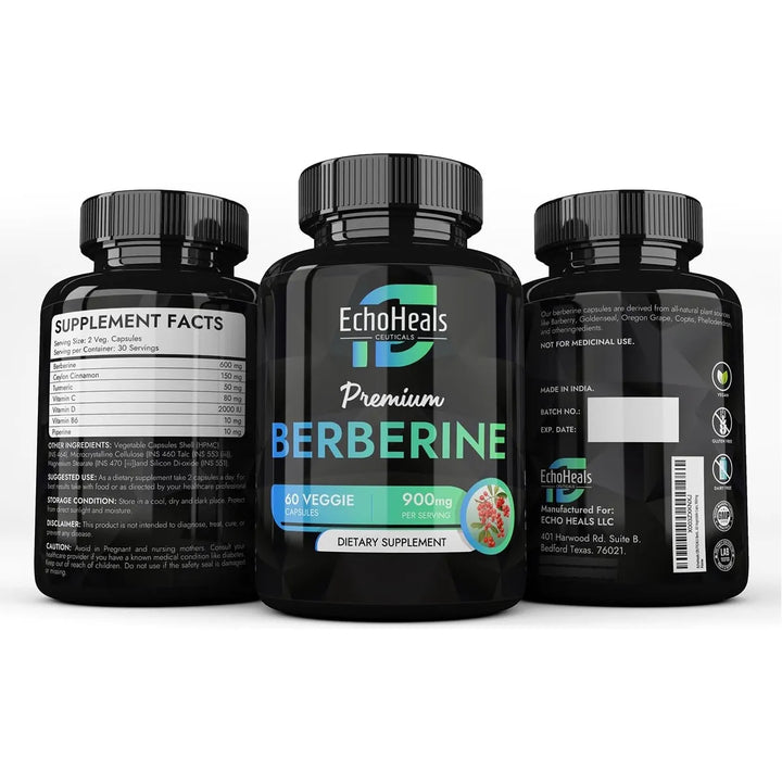 Berberina Natural Con Canela Cúrcuma Piperina Vitaminas B6 C - Imagen 6
