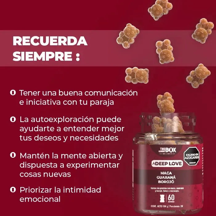 The Gummy Box Deep Love Maca+ Guaraná + Borojo Maracuyá - Imagen 6