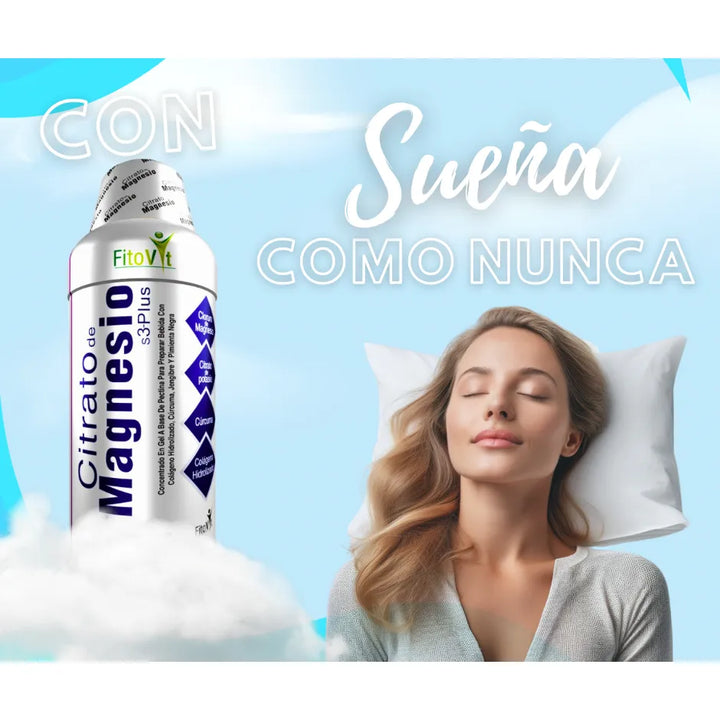 Citrato De Magnesio S3 Plus Con Calcio Y Colágeno Hidrolizado 1000ml Frutos Amarillos - Imagen 5