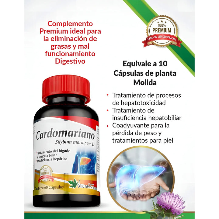 Cardomariano Silimarina X60caps Sin Sabor - Imagen 3