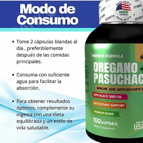 Aceite De Oregano En Capsulas Americano Invima Natural - Imagen 6
