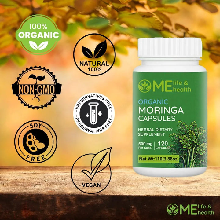 Cápsulas De Moringa Oleifera 100% Orgánica Polvo Puro Para S - Imagen 4