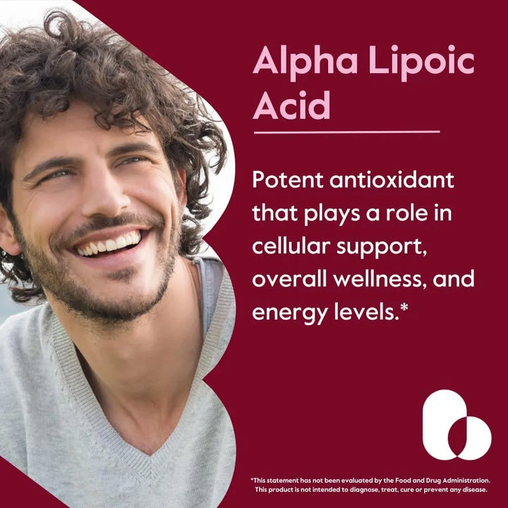 Ácido Alfa Lipoico 600 Mg Con Biotina 240 Cápsulas Naturales - Imagen 2