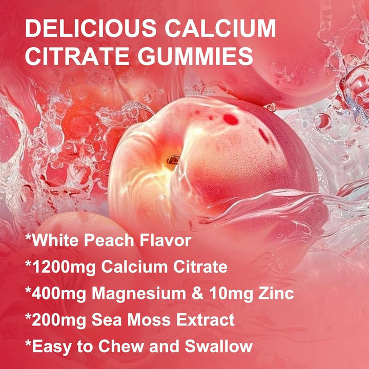 Gomitas De Citrato De Calcio 1200 Mg Con Vitamina D3 Y K2 Pa - Imagen 7
