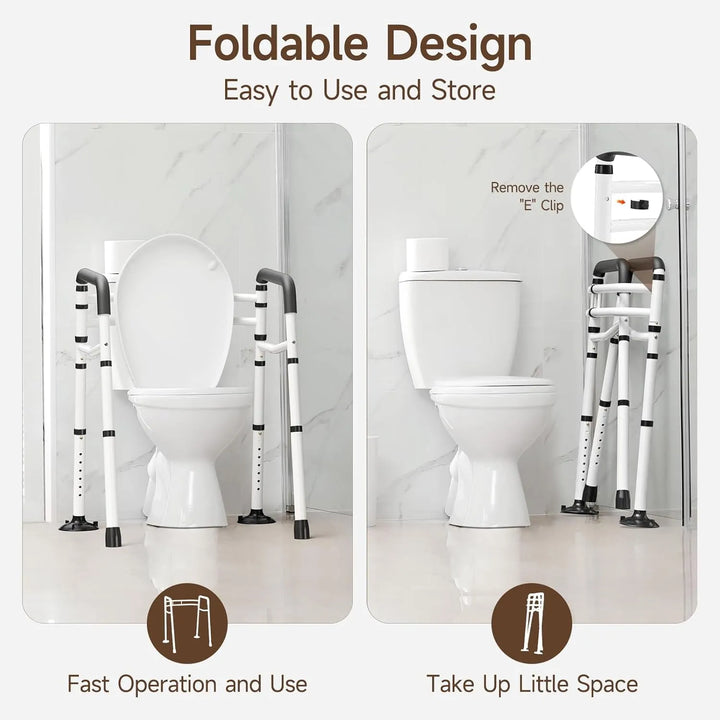 Barandillas De Wc Ajustables Para Personas Con Movilidad Red - Imagen 6