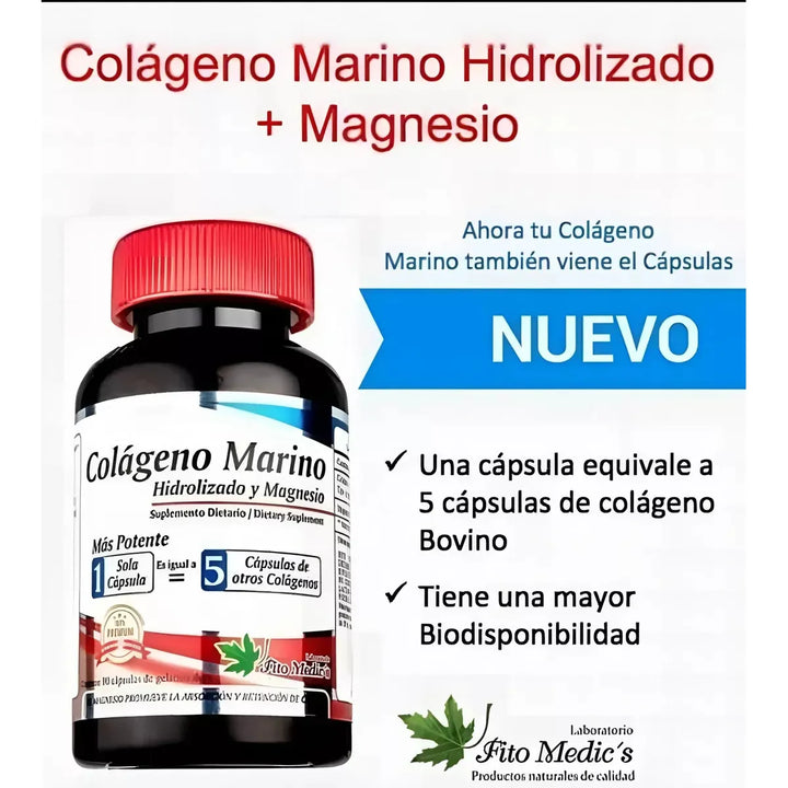 Colageno Marino + Magnesio X 90 Sin Sabor - Imagen 2