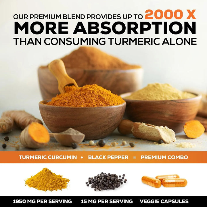 Cúrcuma En Polvo Máxima Potencia 95% Curcuminoides 1.8 Gramo - Imagen 5