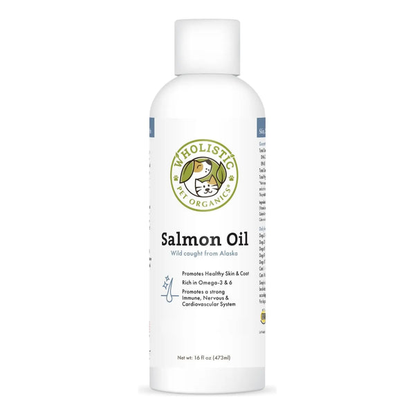 Aceite De Salmon Salvaje De Alaska Para Perros Y Gatos Omega 3 Wholistic Pet Organics