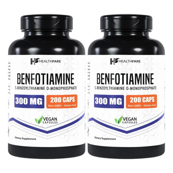 Benfotiamina 300 Mg 200 Capsulas Vitamina B1 Soluble En Grasa Salud Nerviosa Y Energia