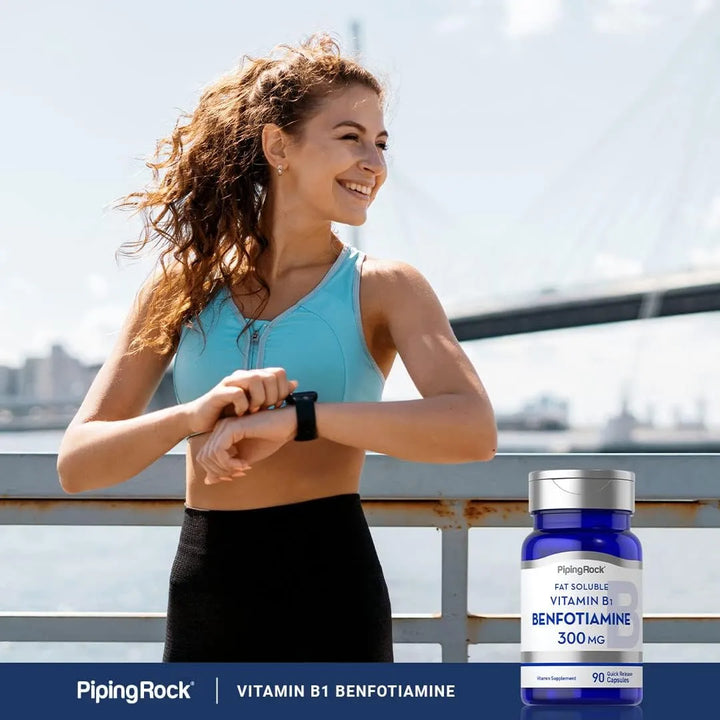 Benfotiamina 300mg 90 Cápsulas Vitamina B1 Soluble En Grasa - Imagen 6