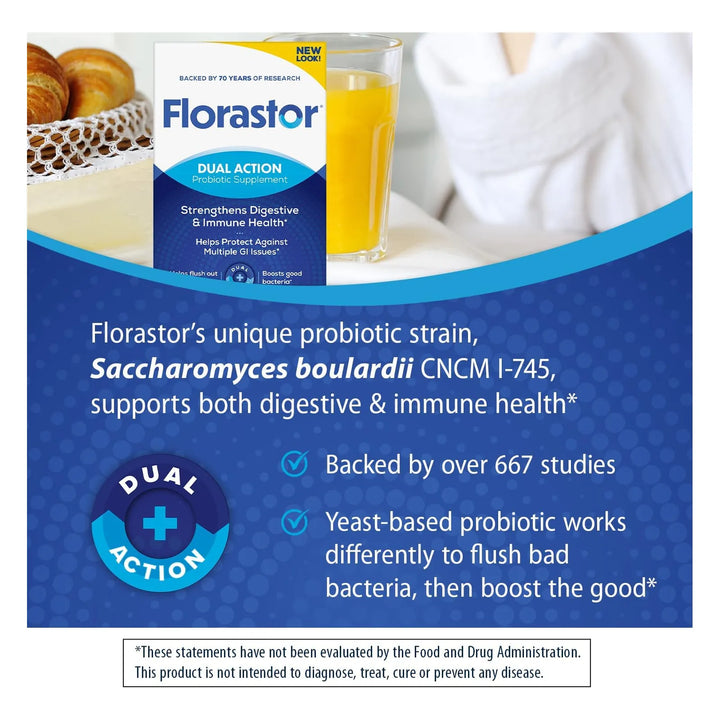 Cápsulas Probióticas Florastor Para Salud Digestiva E Inmuno - Imagen 3