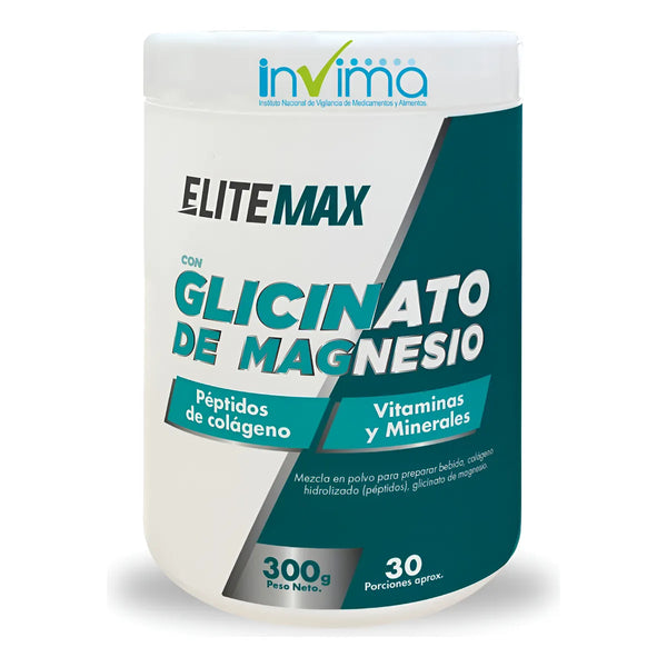Glicinato Magnesio Polvo Colageno Hidrolizado X300g - Imagen 1