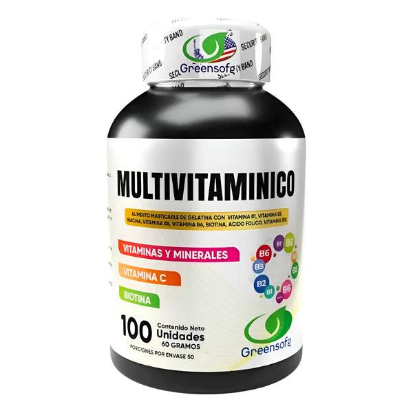 Multivitamínico Vitaminas Y Minerales Con Biotina Vitamina C Natural - Imagen 1