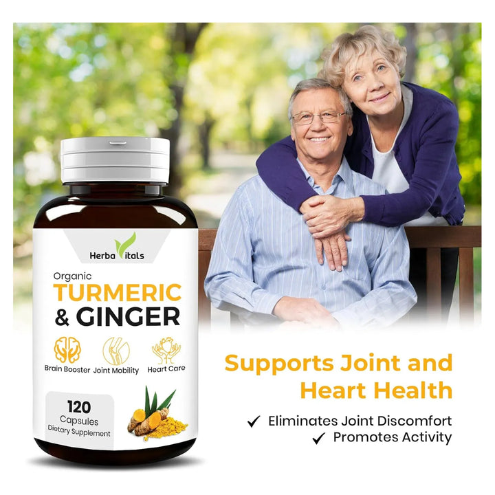 Cápsulas De Cúrcuma Y Jengibre 500 Mg 120 Unidades Curcumina - Imagen 7