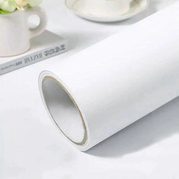 Papel Tapiz Autoadhesivo Blanco Practicalws 35.4x118 Pulgadas Peel And Stick