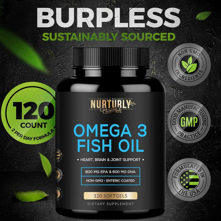 Aceite De Pescado Omega 3 2000 Mg 800 Mg Epa 600 Mg Dha Recu - Imagen 6