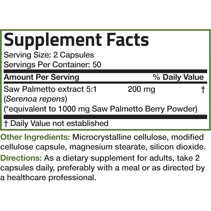 Cápsulas De Saw Palmetto Extra Fuerte Para Salud Prostática - Imagen 6