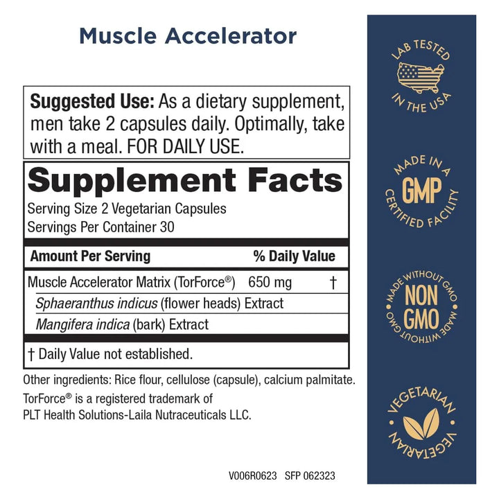 Acelerador Muscular 650 Mg Clínicamente Probado Mezcla De Hi - Imagen 2