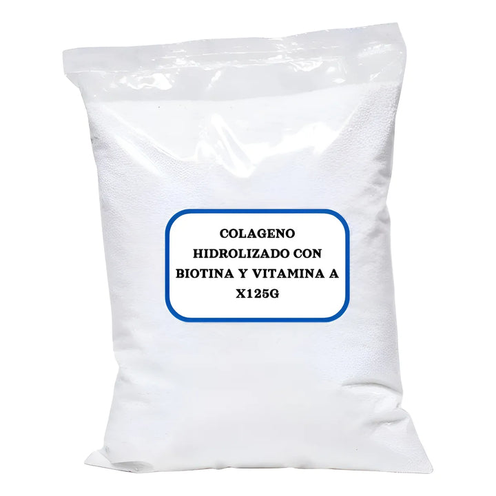 Colágeno Hidrolizado Con Vitamina A Y Biotina X125g Sin Sabor - Imagen 1