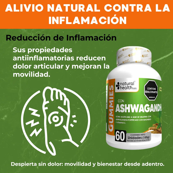 Ashwagandha Gomitas Gomas X2 Frutal - Imagen 6