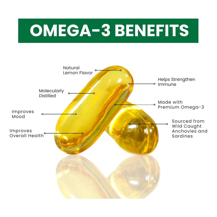 Aceite De Pescado Halal 1200 Mg Omega 3 Epa Dha Premium Apoy - Imagen 6