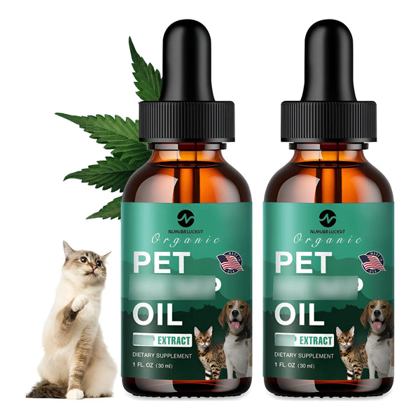 Aceite De Cáñamo Para Perros Y Gatos 2 Unidades Alivio Ansie - Imagen 1