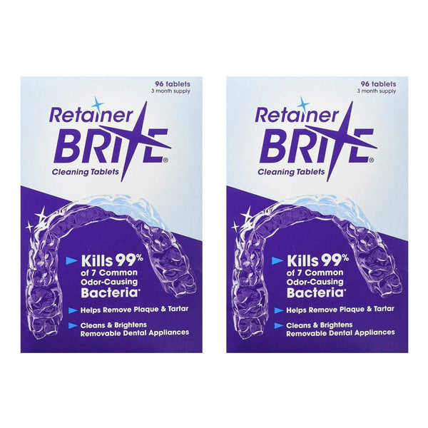 Retainer Brite 96 Comprimidos Limpia Aparatos Dentales En 15 Minutos
