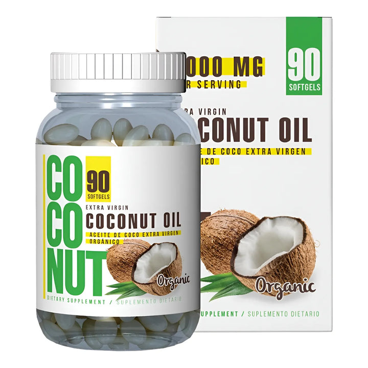 Aceite Coco Virgen Coconut Oil (90 Caps) Healthy America - Imagen 1