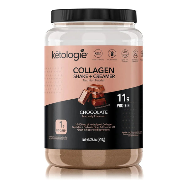 Batido Keto De Chocolate Con Aceite De Coco Y Péptidos De Co - Imagen 1