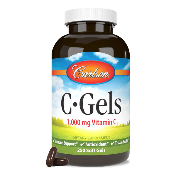 Carlson C-gels 1000mg Vitamina C Inmune Cardiaco 250 Cap - Imagen 1