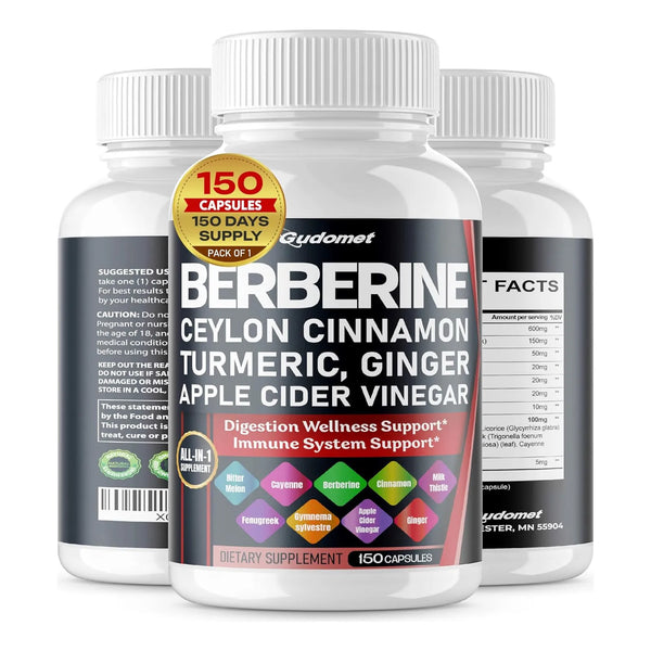 Berberina 12000 Mg Canela Ceilán 4500 Mg Extracto Melón Amar - Imagen 1
