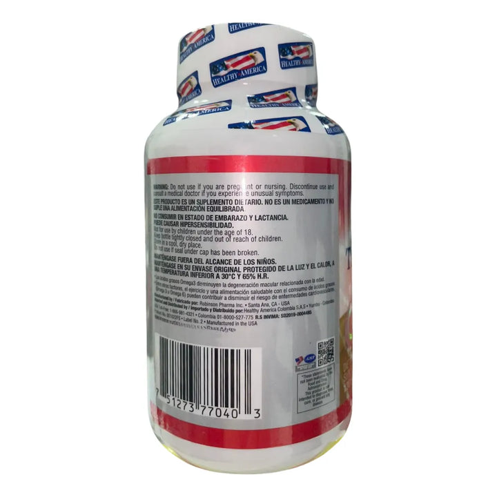 Triple Omega 3 6 9 X 120 Sg Healthy America - Imagen 8