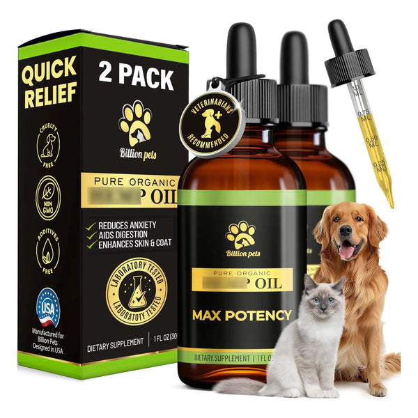 Aceite De Cáñamo Para Mascotas Alivia Ansiedad Dolor Y Estrés