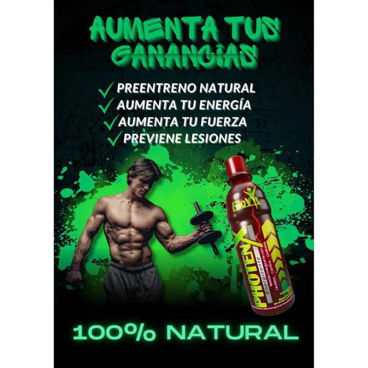 Energizante Photenx Fitovit 500ml Con Taurina Cafeína Guaraná Original - Imagen 6