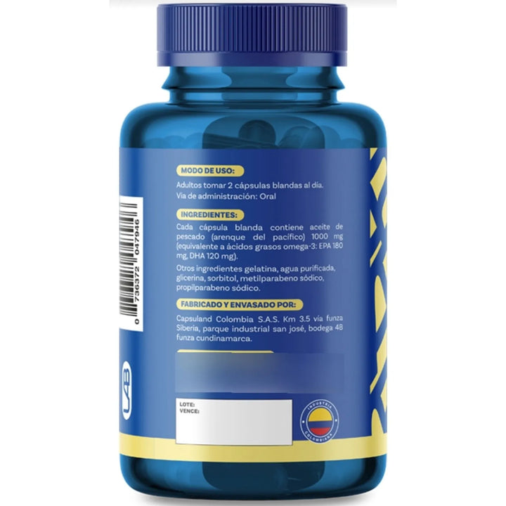 Omega 3 Fish Oil X 120 Capsula Imn Lab - Imagen 3