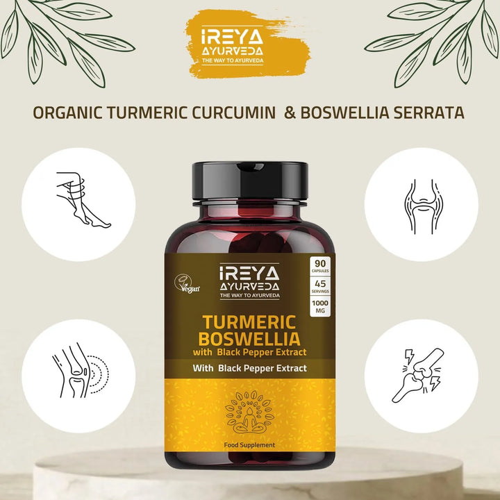 Cápsulas De Extracto De Boswellia Serrata 1000 Mg Con Curcum - Imagen 3